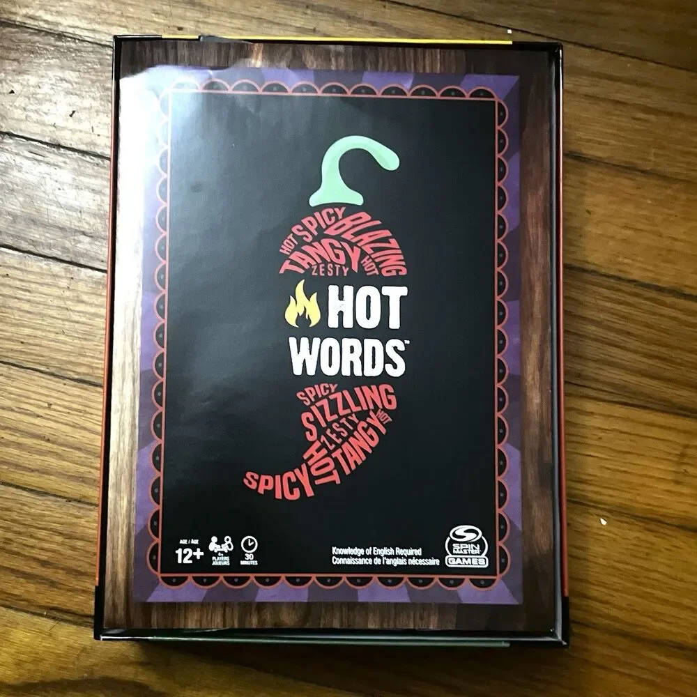 Hot Words Word Guessing Party Game Ages 12+, 4+ Players, New